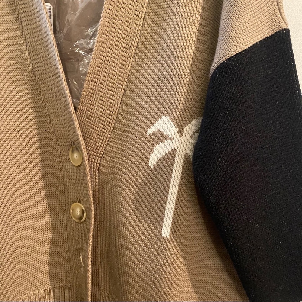 Palm Angels Women’s Brown Wool Cardigan - Picture 2 of 7